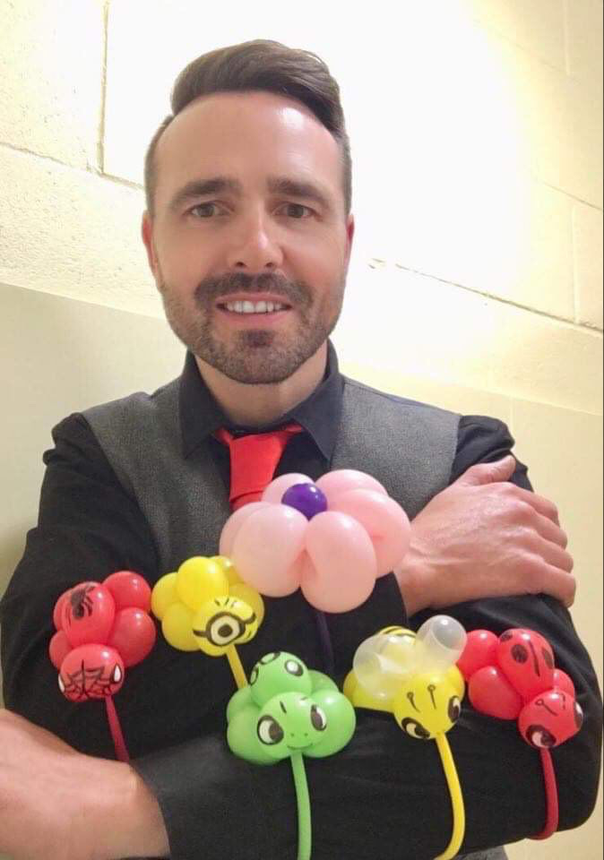 Entertainment in care homes wrist balloons